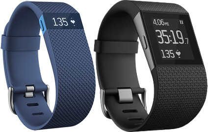 Fitbit Charge HR and Surge