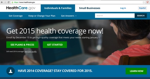 HealthCare.gov website