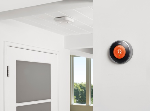 Nest Thermostat in a home