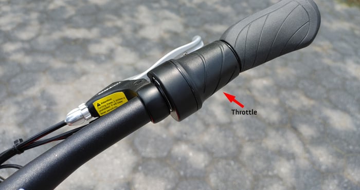 Closeup shot of RadMission 1 throttle 