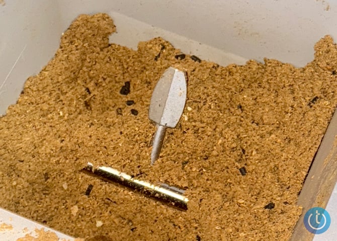 Gravity emptied and showing a stirring rod