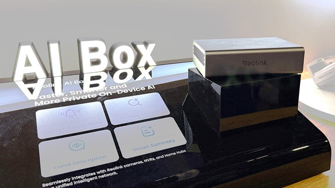 Reolink’s AI Box shown in the dispaly at CES 2026
