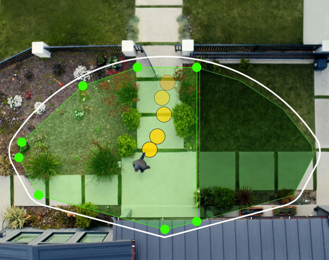 Screenshot showing the Bird's Eye View feature.