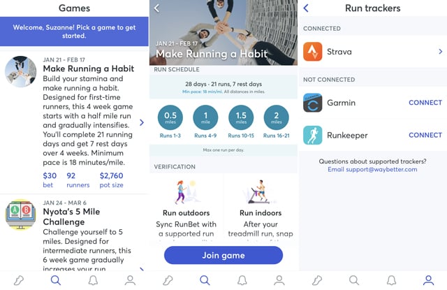 RunBet app
