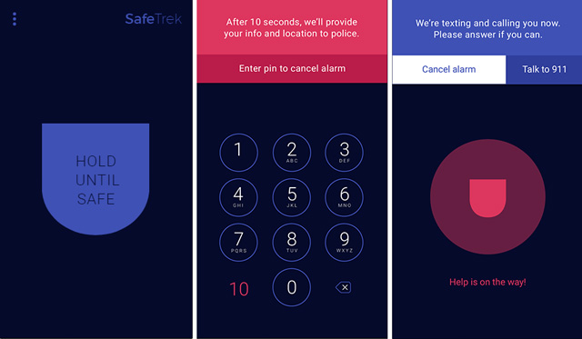 SafeTrek is a panic button app