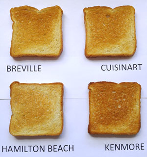 Toasting speed comparison