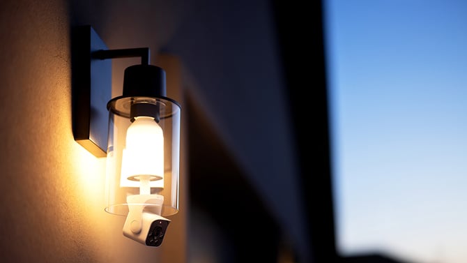 Wyze Bulb Cam installed in a fixture