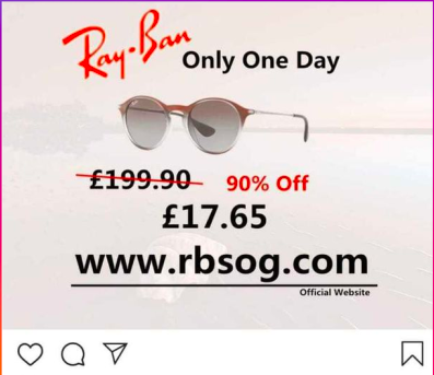 Anuncio falso de Ray-Ban