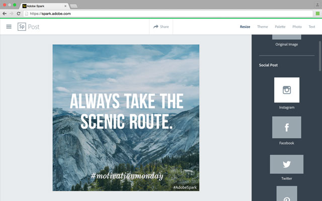 Adobe Spark Post