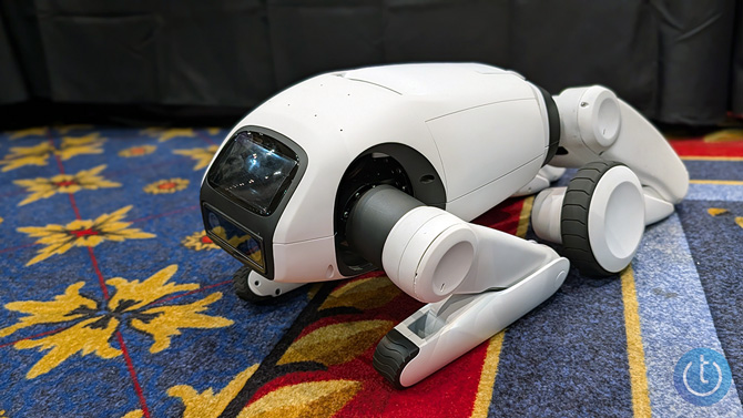 Prime’s T1 robot at CES 2026 in dog form