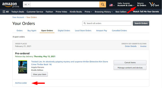 How to Hide Your Orders on Amazon - Techlicious