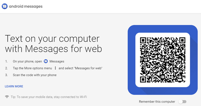 Android Messages set up