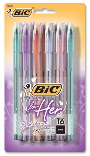 Bic Cristal for Her pens