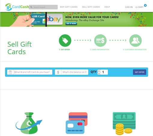 CardCash gift card exchange