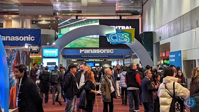 The entry to the CES 2024 show floor