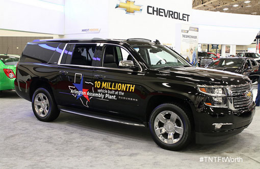 10 millionth vehicle off of the Arlington, TX line, the 2015 Chevrolet Suburban 