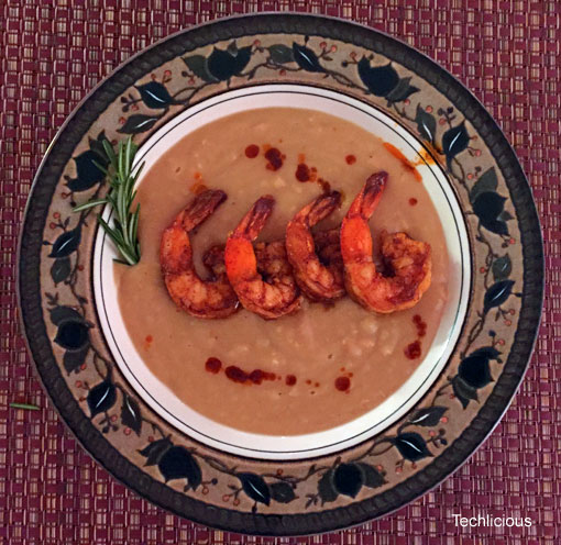 Chickpea Soup with Shrimp