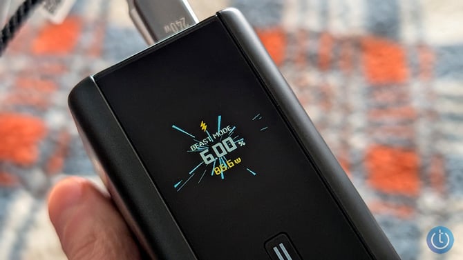Closeup of the CUKTECH showing Beast Mode