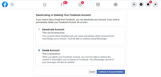 How To Delete Your Facebook Account Permanently Techlicious