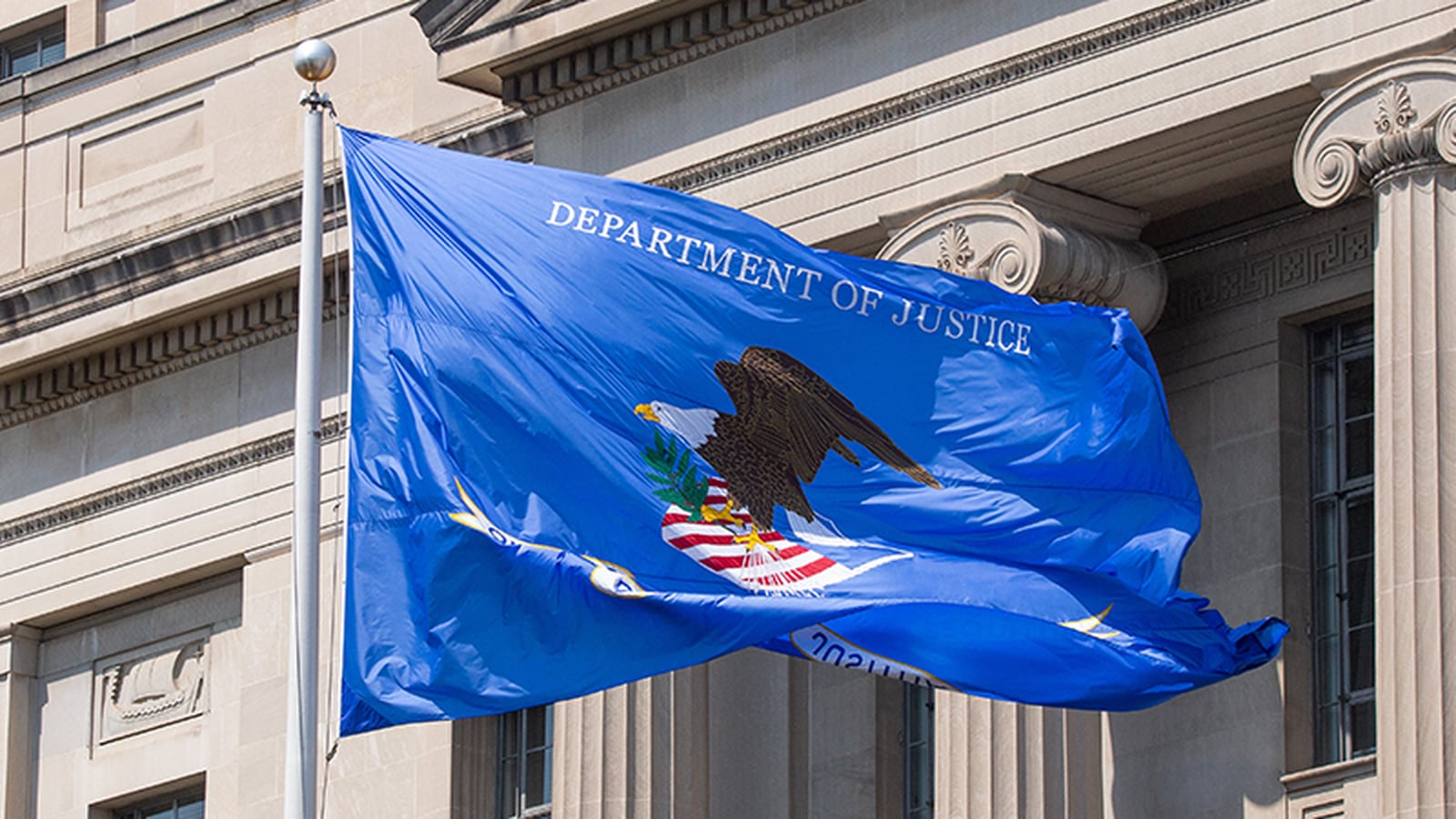 The Department of Justice flag
