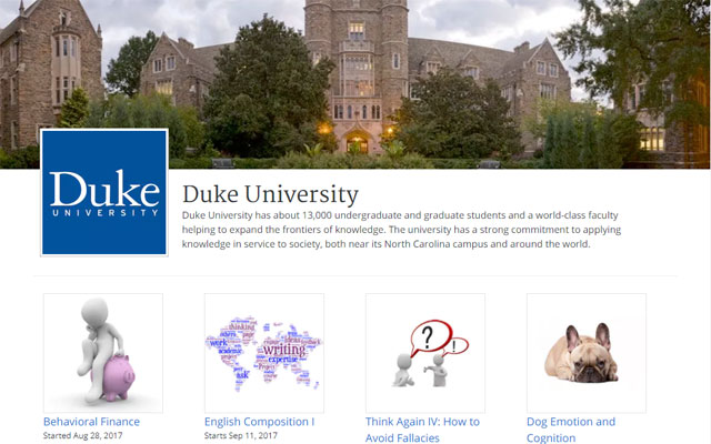 Duke University (on Coursera)