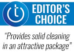 Editor's Choice logo with text: Provides solid cleaning in an attractive package.