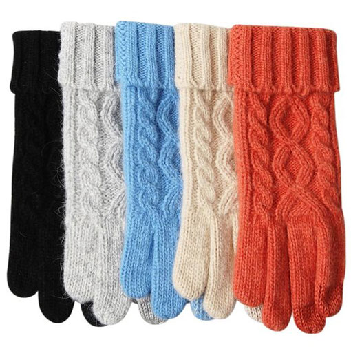 ELMA Touchscreen Women's Wool Knit Gloves