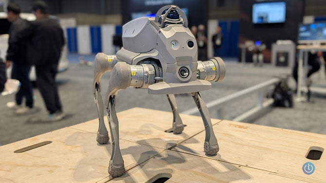Faraday Future Aegis quadraped robot closeup