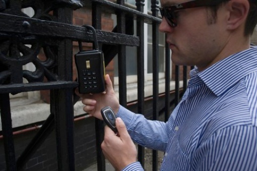 Ford Motor Credit Car Sharing Program Lockbox being used