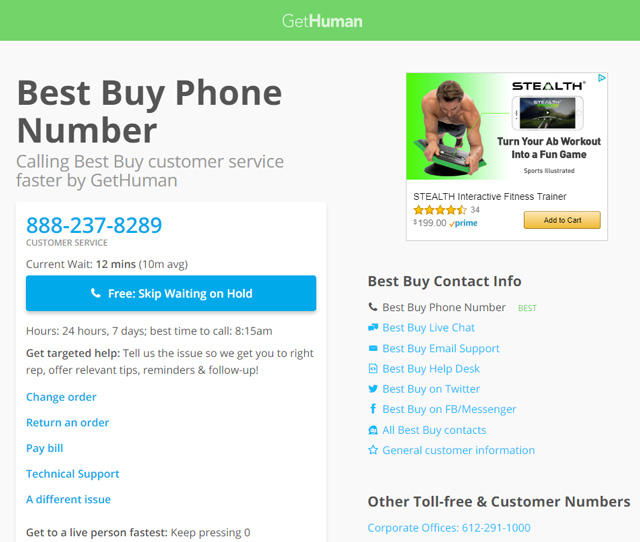 Customer Service: Reach a Human in Minutes