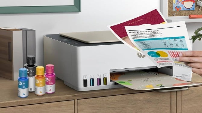 photo of HP Smart Tank 5000 all-in-one printer