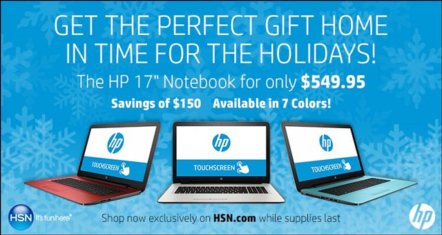 HSN HP 17 laptop promo