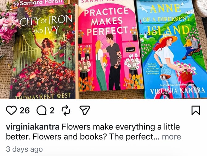 A single Instagram post showing the action row beneath it: heart, comment bubble, paper plane, bookmark
