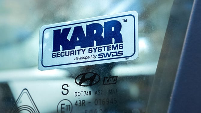 KARR Security Systems sticker