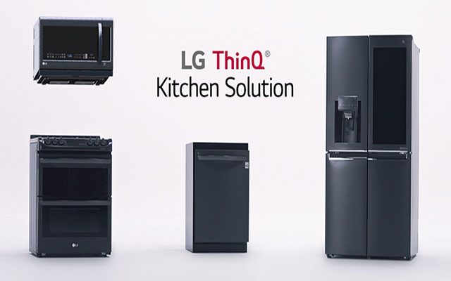 LG appliances with ThinQ Artificial Intelligence