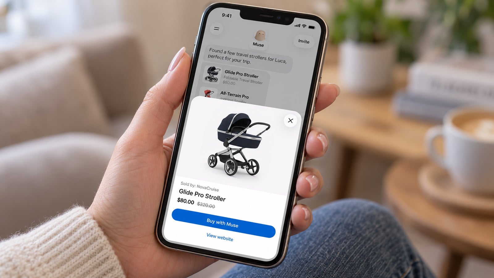 Meta Muse authorize purchase of stroller