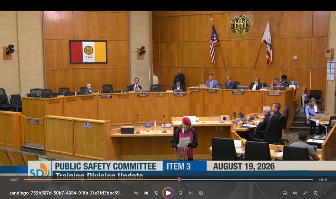 Video of the real public safety meeting - no Darth Vader.