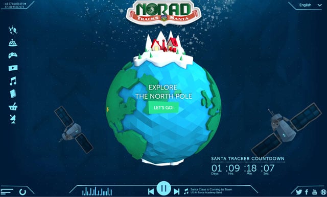 NORAD Santa Tracker website