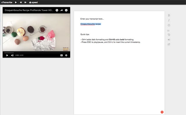 oTranscribe