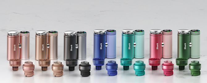 ChillPill comes in seven colors (from the left): Rose Gold, Ice Latte, Carbon, Haze, Glacier, Dragonfruit, and Matcha.