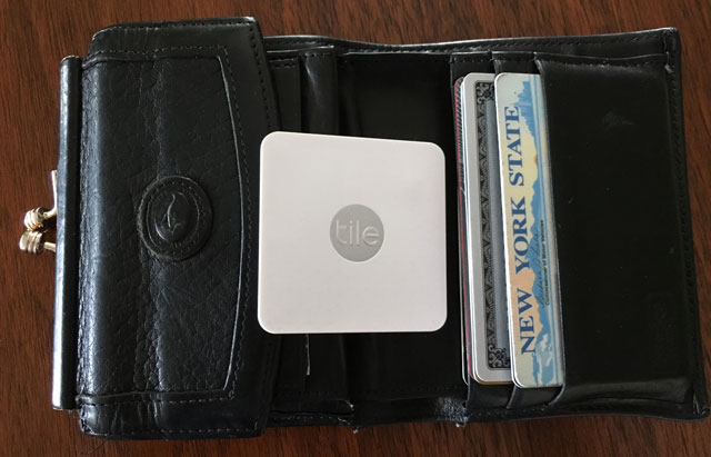 Tile Slim easily fits in your wallet