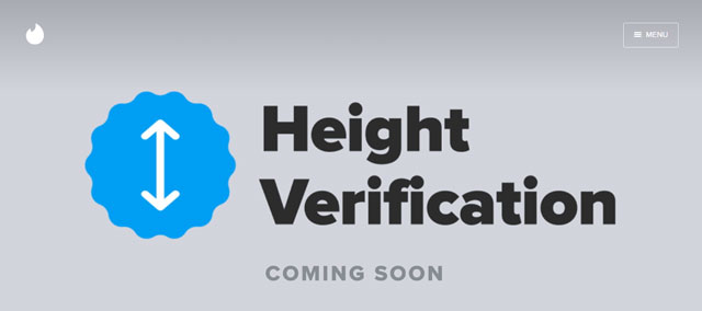 Tinder Height Verification