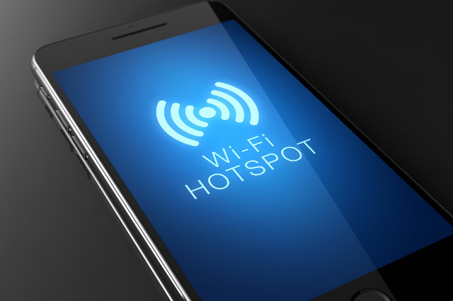 Smartphone Wi-Fi hotspot