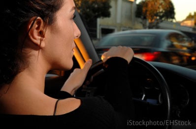 Woman driving