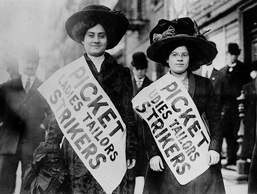 Women on Strike (1910) via NARA