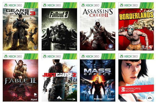 Backward-compatible Xbox 360 games