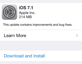 Apple iOS 7.1