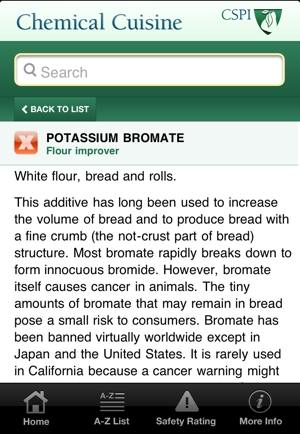CSPI Chemical Cuisine