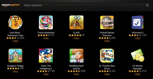 Amazon App Store free titles