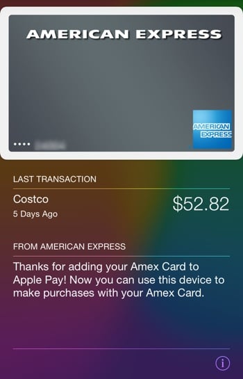 American Express Apple Pay